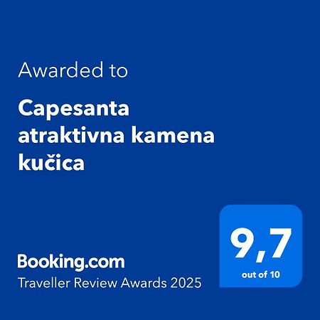 Villa Capesanta Atraktivna Kamena Kucica Lukoran Esterno foto